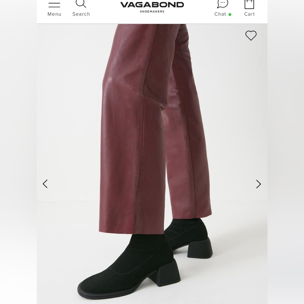 NWT VAGABOND SHOEMAKERS Ansie Stretch Boots vegan flared block heel round toe 40 - Picture 3 of 17